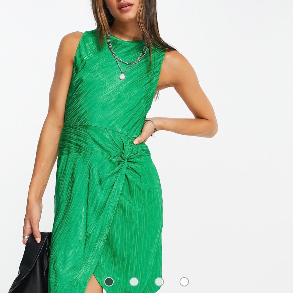 NWT Topshop Twist Back Twist Wrap Dress